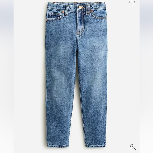 Crewcuts Girls' rigid mom-fit jean in indigo wash - Picture 1 of 2